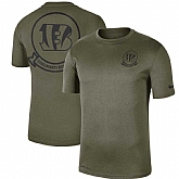 Men's Cincinnati Bengals Nike Olive 2019 Salute to Service Sideline Seal Legend Performance T Shirt,baseball caps,new era cap wholesale,wholesale hats